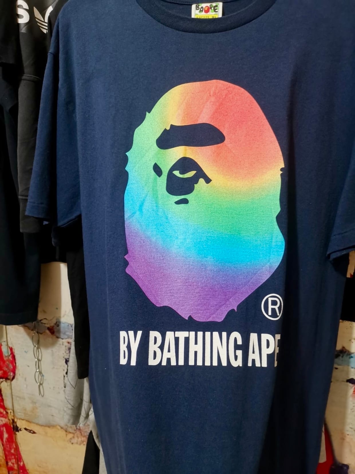 A Bathing Ape Luxury T-shirt Pria navy