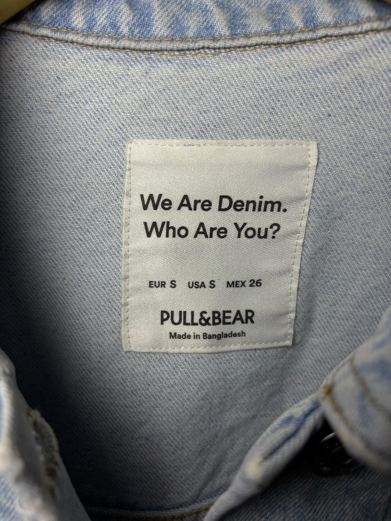 Pull & Bear Casual Denim jacket Wanita blue gray, foto 3