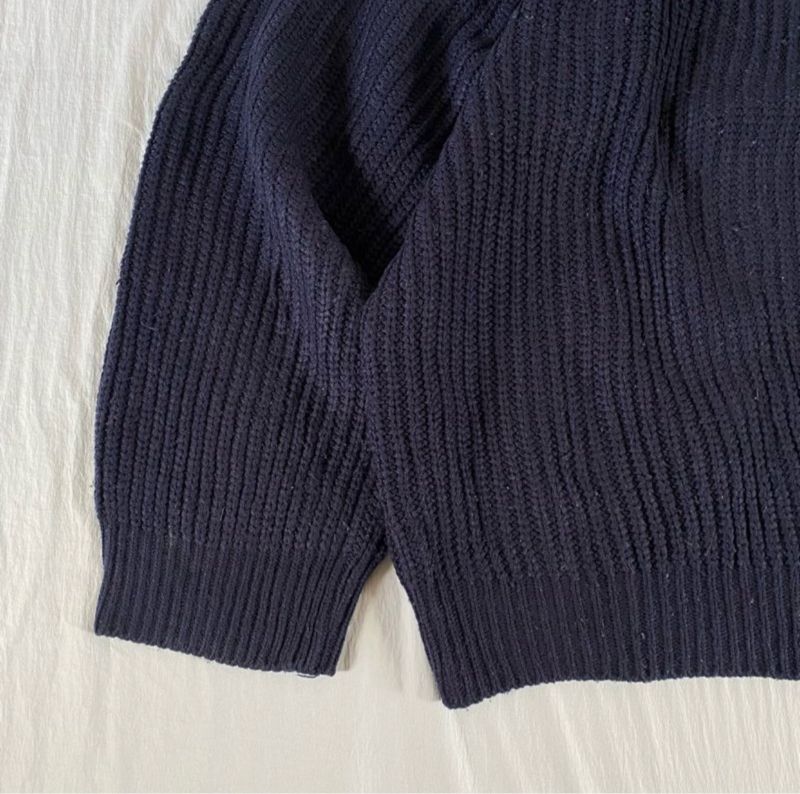 Casual Cardigan Pria navy, foto 3