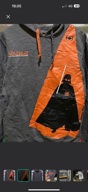 Disney Streetwear Hoody Pria orange gray