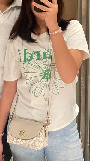 Casual Wanita green white