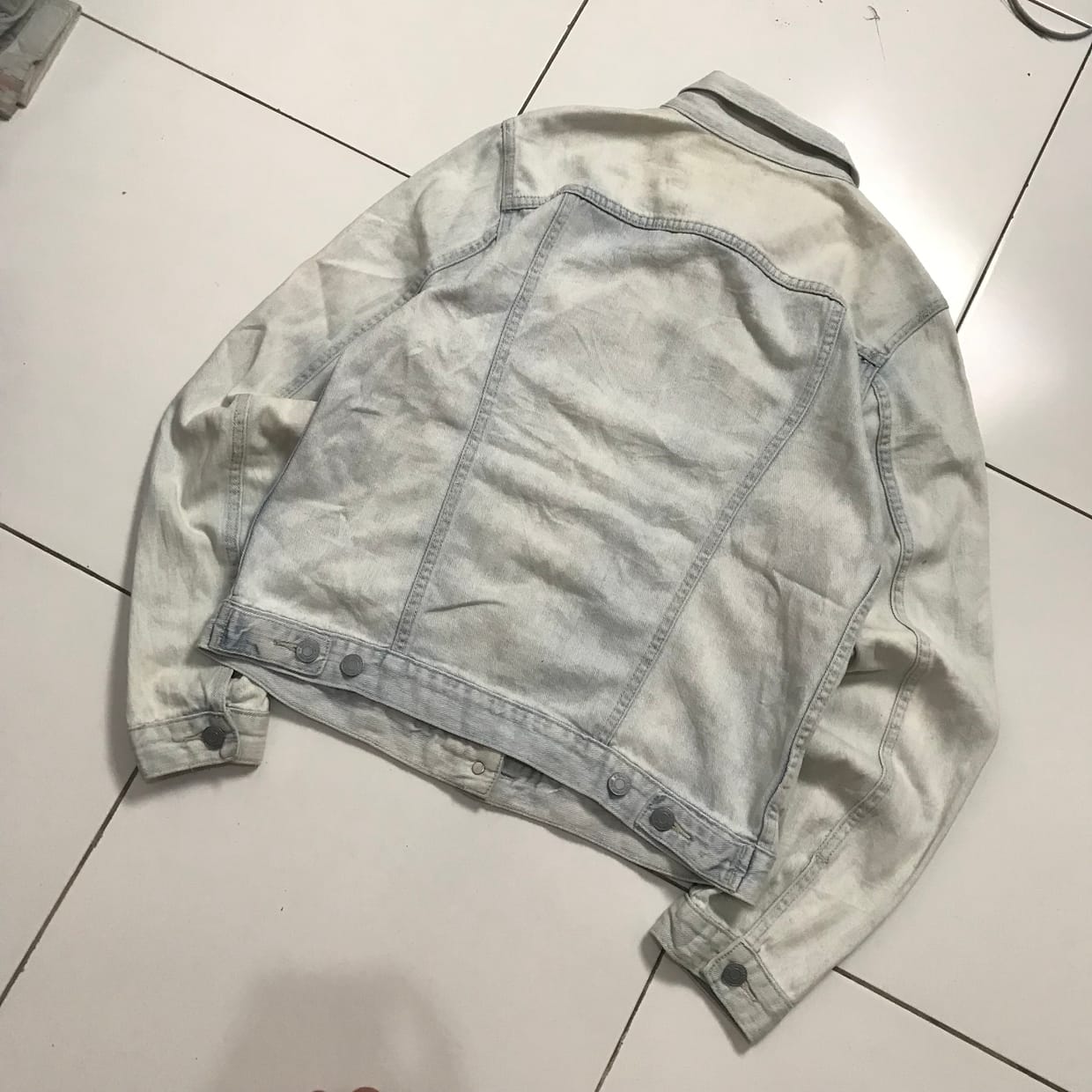 GAP Casual Denim jacket Pria silver, foto 4