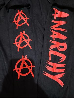 Japanese brand Streetwear Y2K Hoody Pria black red