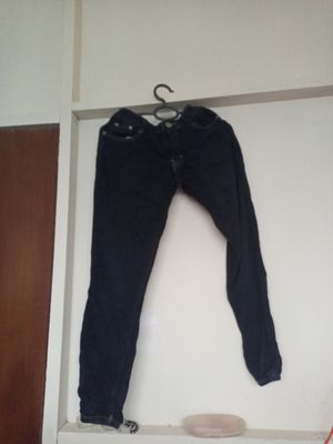 Casual Mom jeans Wanita navy