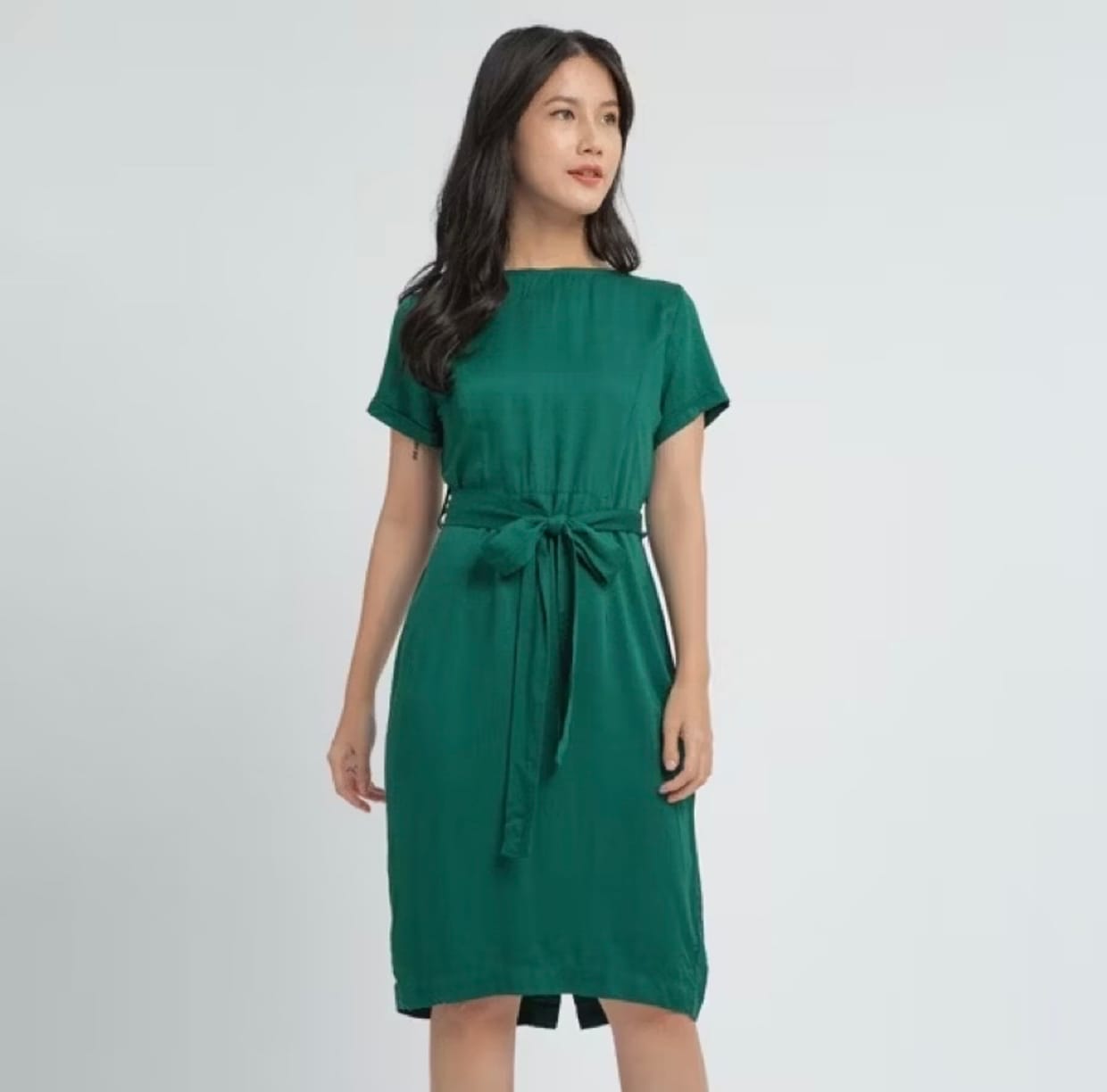 Luxury Midi dress Wanita green