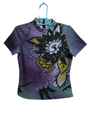 Junko Shimada Vintage T-shirt Wanita multicolor