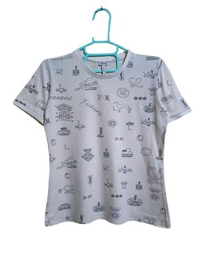 Loewe Luxury T-shirt Wanita white