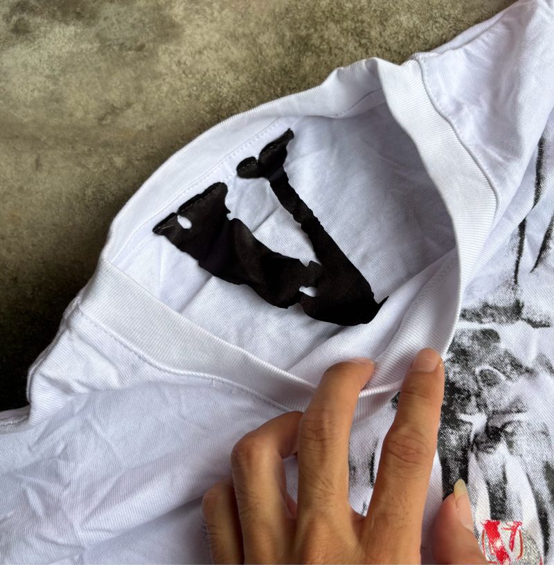 Casual T-shirt Pria white, foto 3
