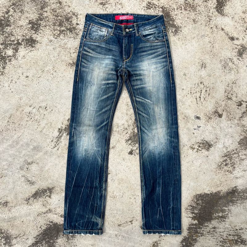 Evisu Casual Jeans Pria silver navy, foto 2