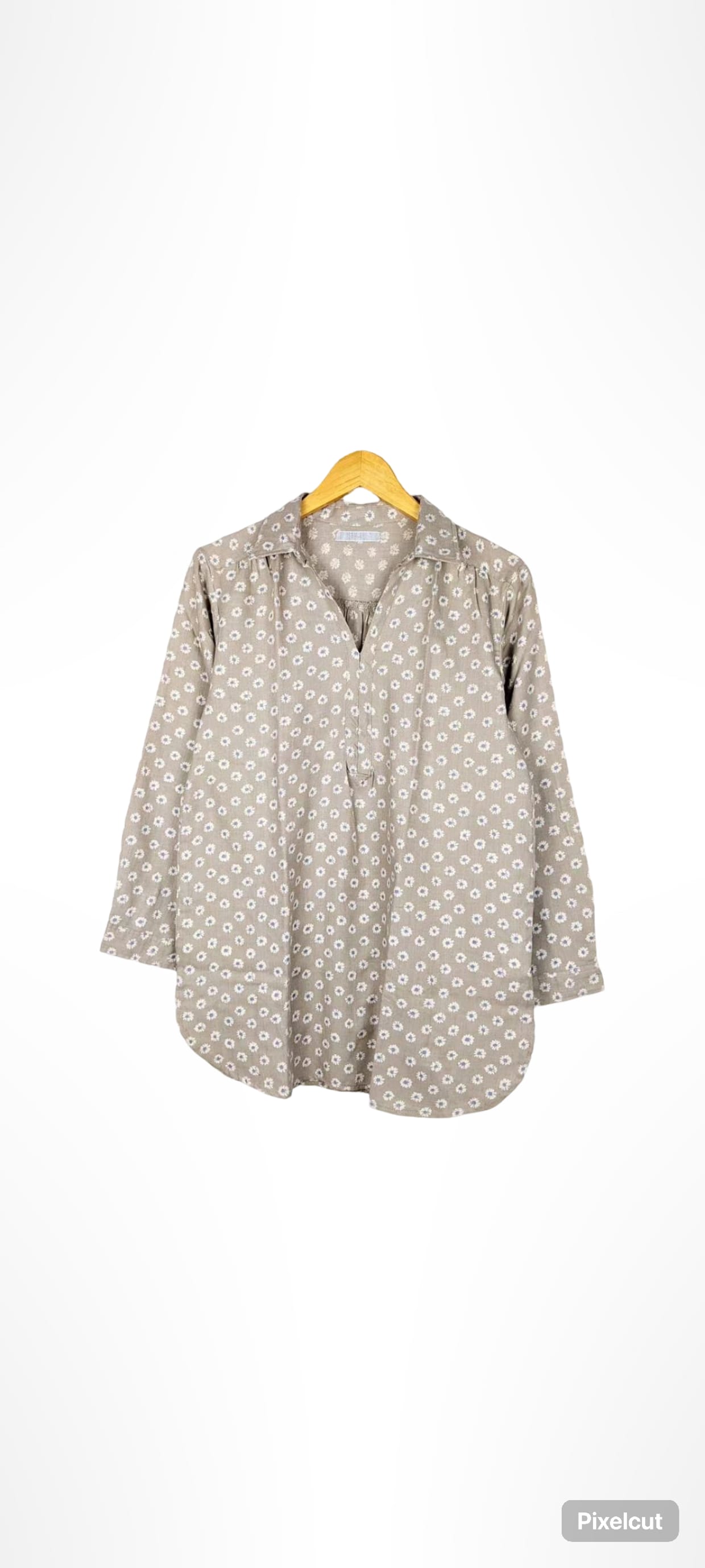 Streetwear Casual Blouse Wanita tan