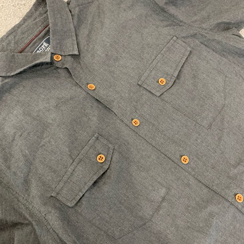 Minimalist Formal shirt Pria gray, foto 5