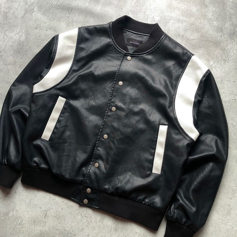Casual Varsity jacket Pria black, foto 3