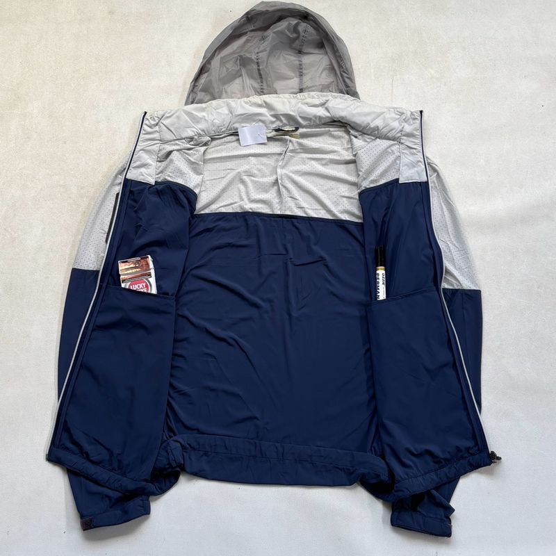 Casual Windbreaker Pria navy gray, foto 3