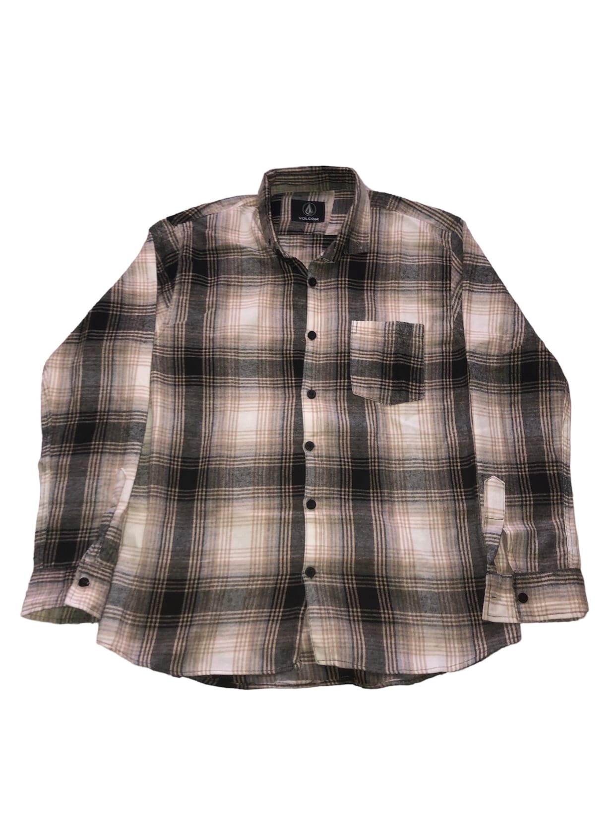 Volcom Vintage Casual Casual shirt Pria black cream