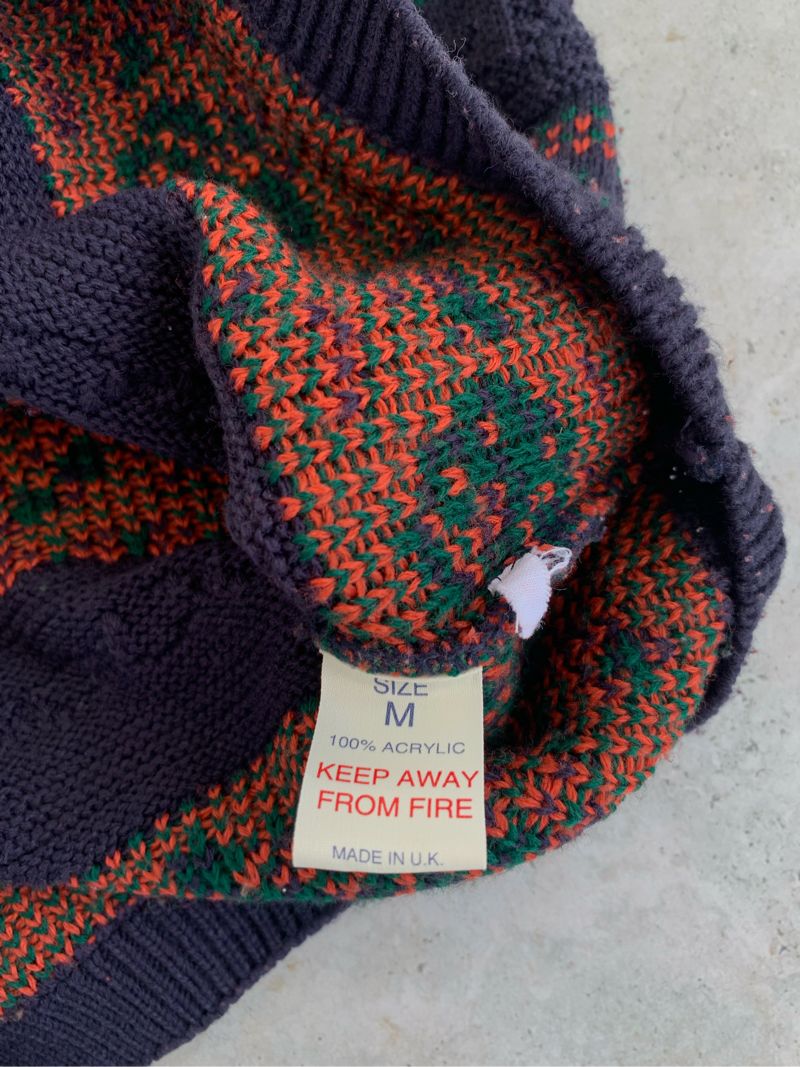 Vintage Y2K Sweater Pria navy, foto 8