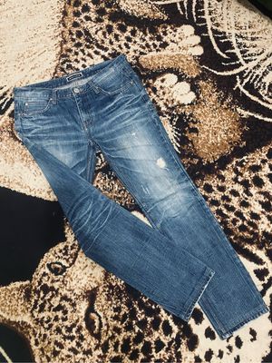The Best Jeans Vintage Casual Jeans Pria blue