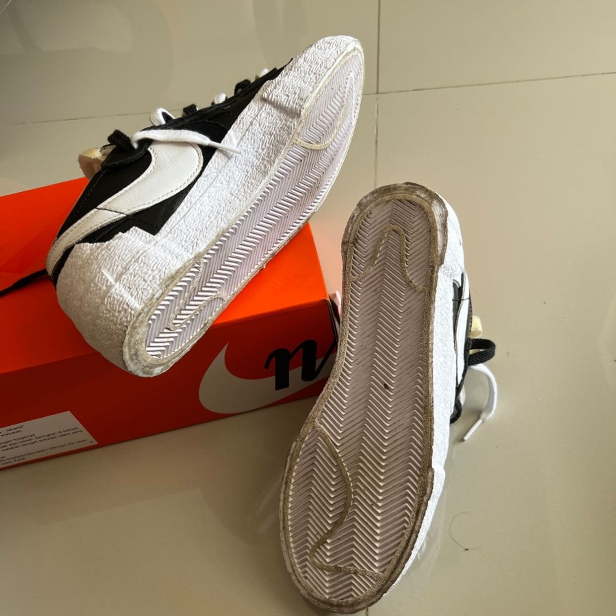 Jual nike blazer sacai size 39, foto 5
