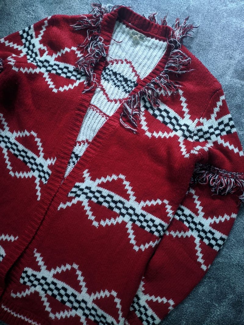 Vintage Blazer Wanita red, foto 3