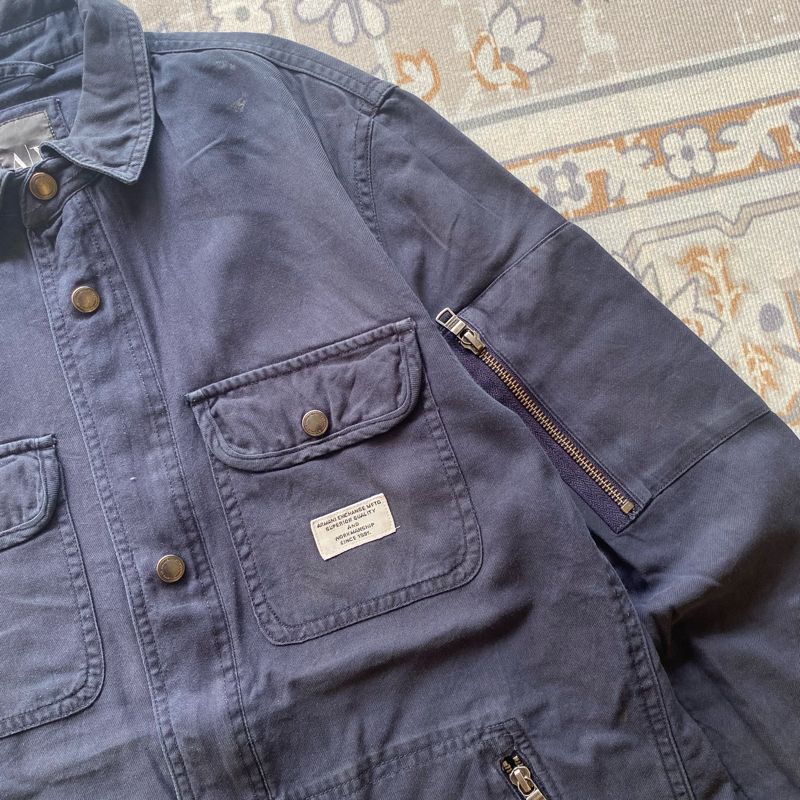 Armani	 Casual Track jacket Pria navy, foto 4