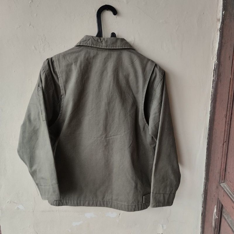 GAP Vintage Y2K Leather jacket Pria green, foto 5
