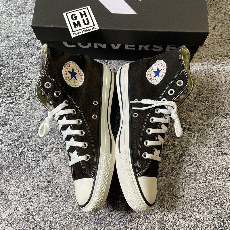 Converse Casual Sneakers Pria white black, foto 4