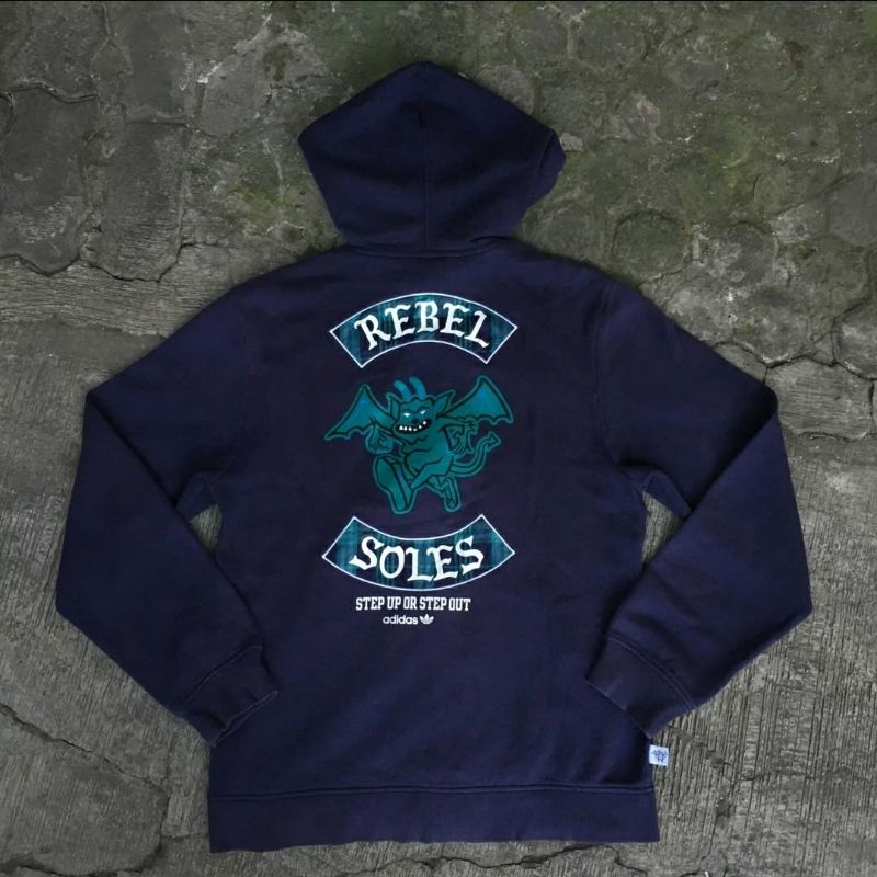 Adidas Indie Hoody Pria navy, foto 2