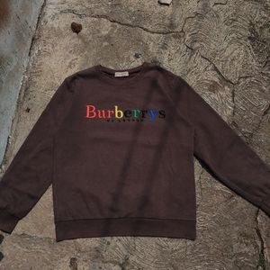 Burberry Minimalist Casual Sweatshirt Pria brown