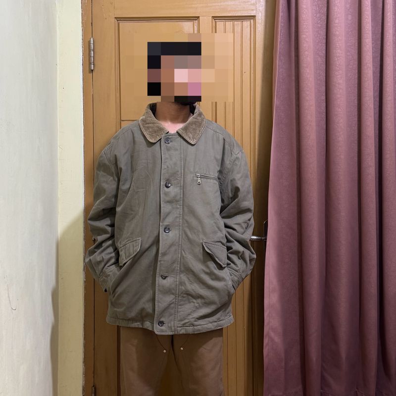 Vintage Y2K Denim jacket Pria brown gray, foto 3