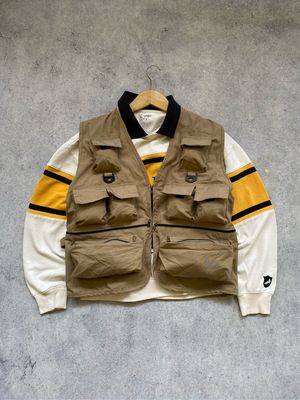 Streetwear Y2K Vest Pria tan brown