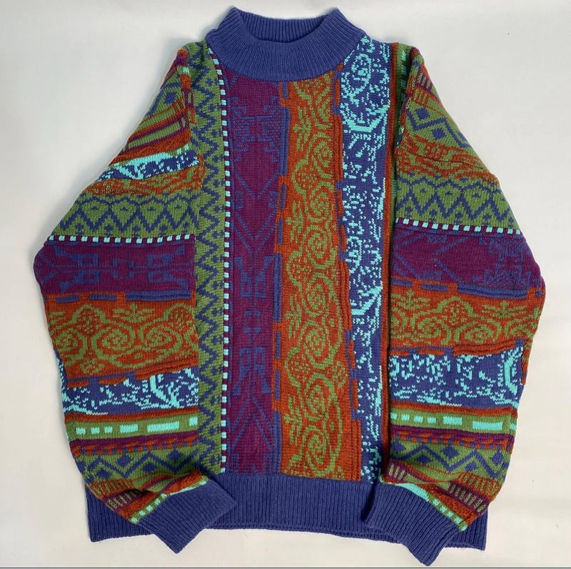 Coogi Casual Sweater Pria multicolor, foto 3