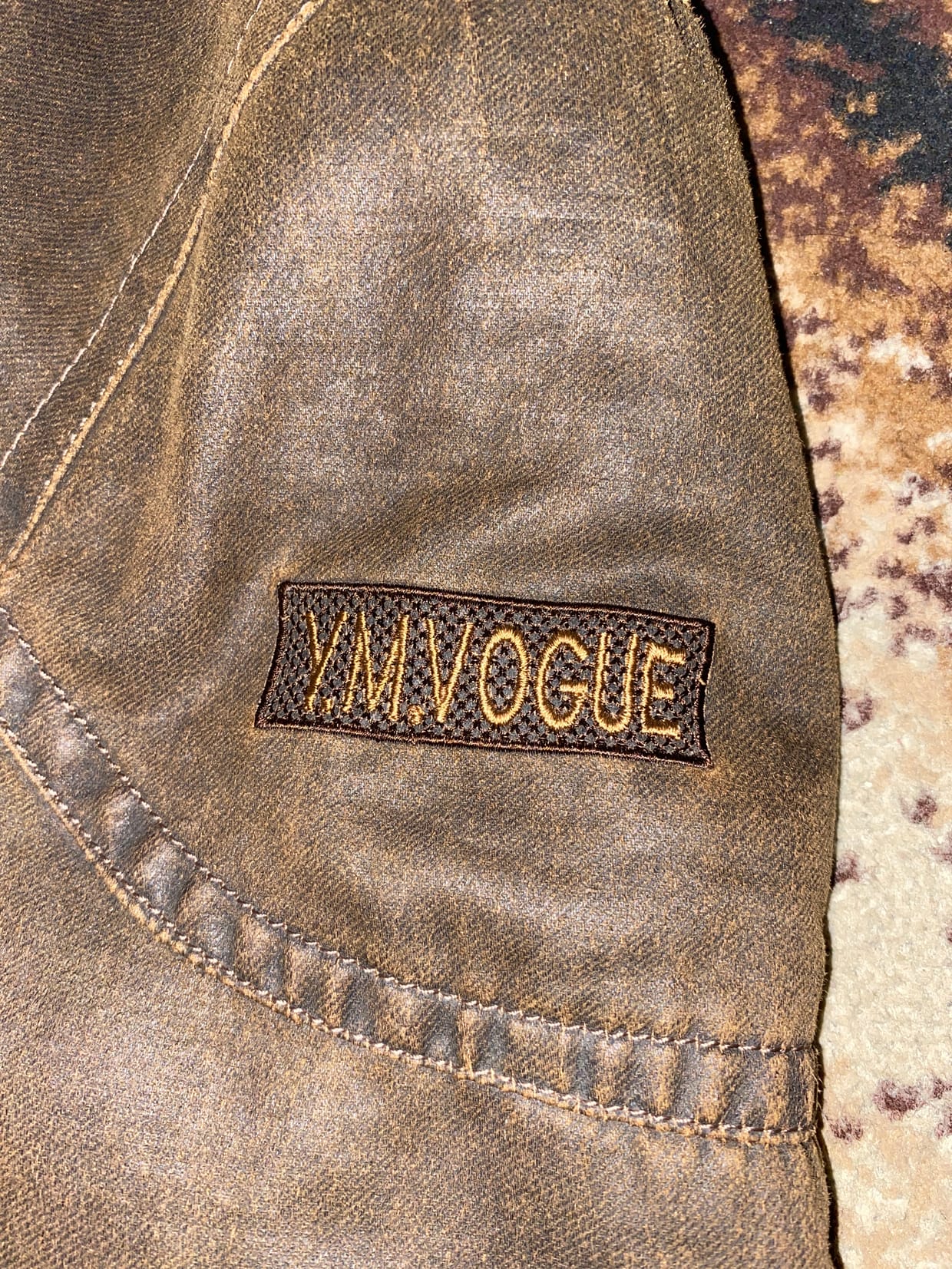 Vintage Bomber jacket Pria brown