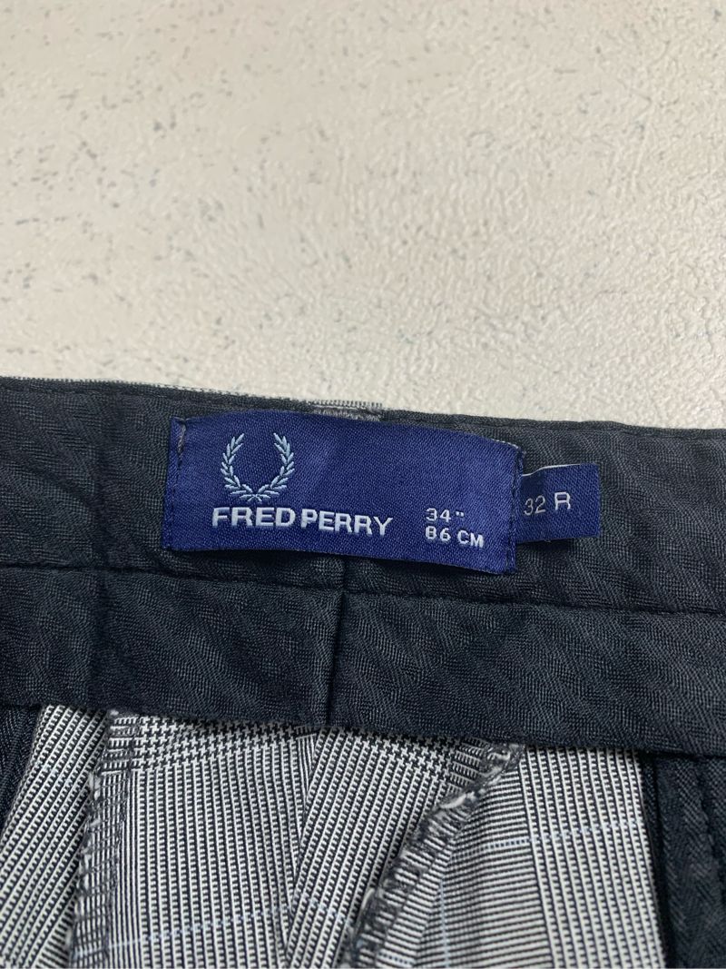 Fred Perry Casual Formal pants Pria gray, foto 7