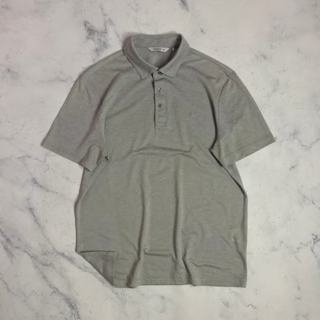 Casual Polo shirt Pria gray
