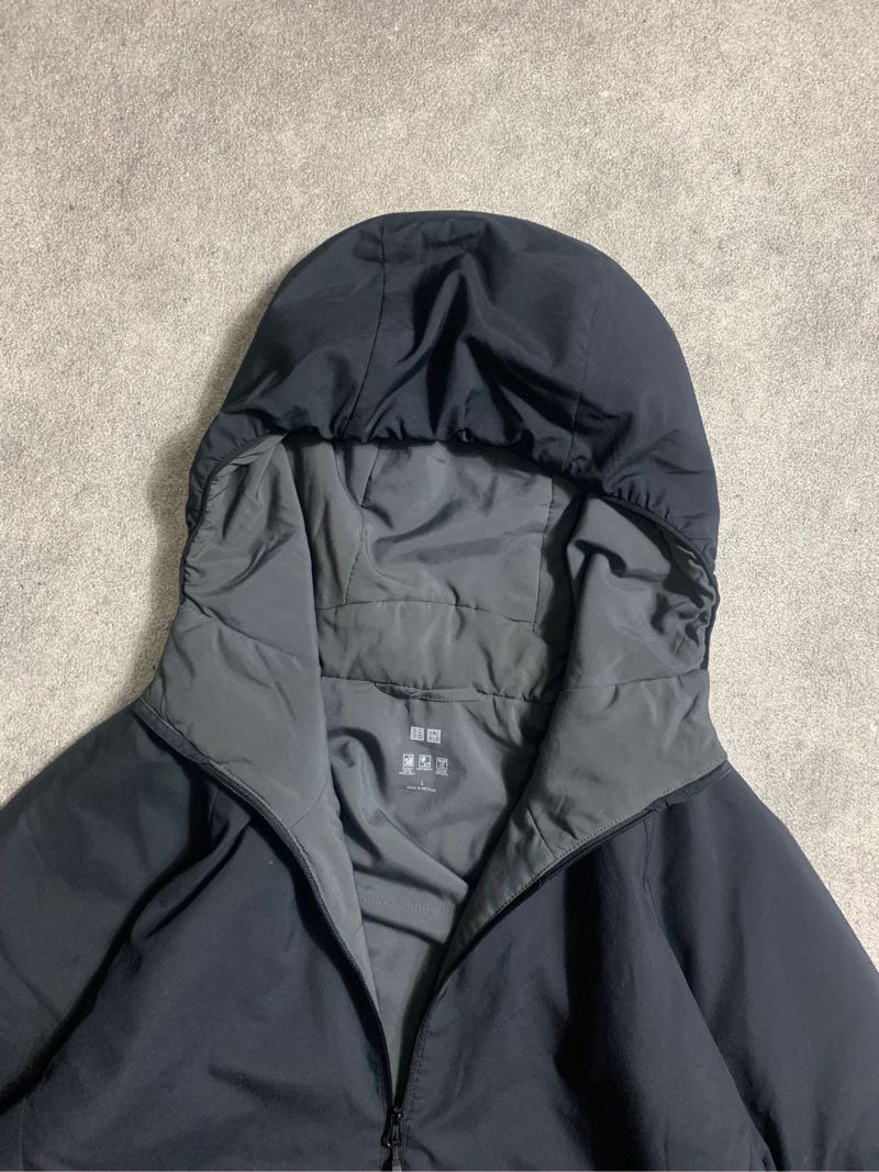 Uniqlo Gorpcore Casual Puffer jacket Pria black, foto 4