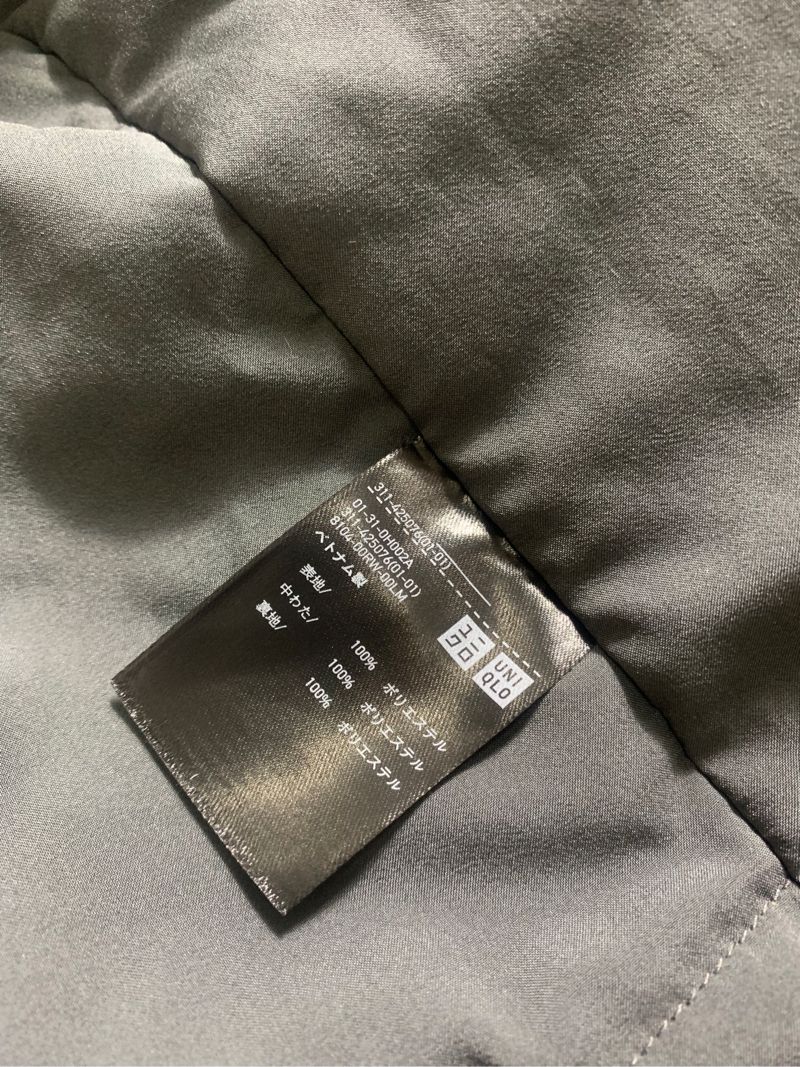 Uniqlo Gorpcore Casual Puffer jacket Pria black, foto 6
