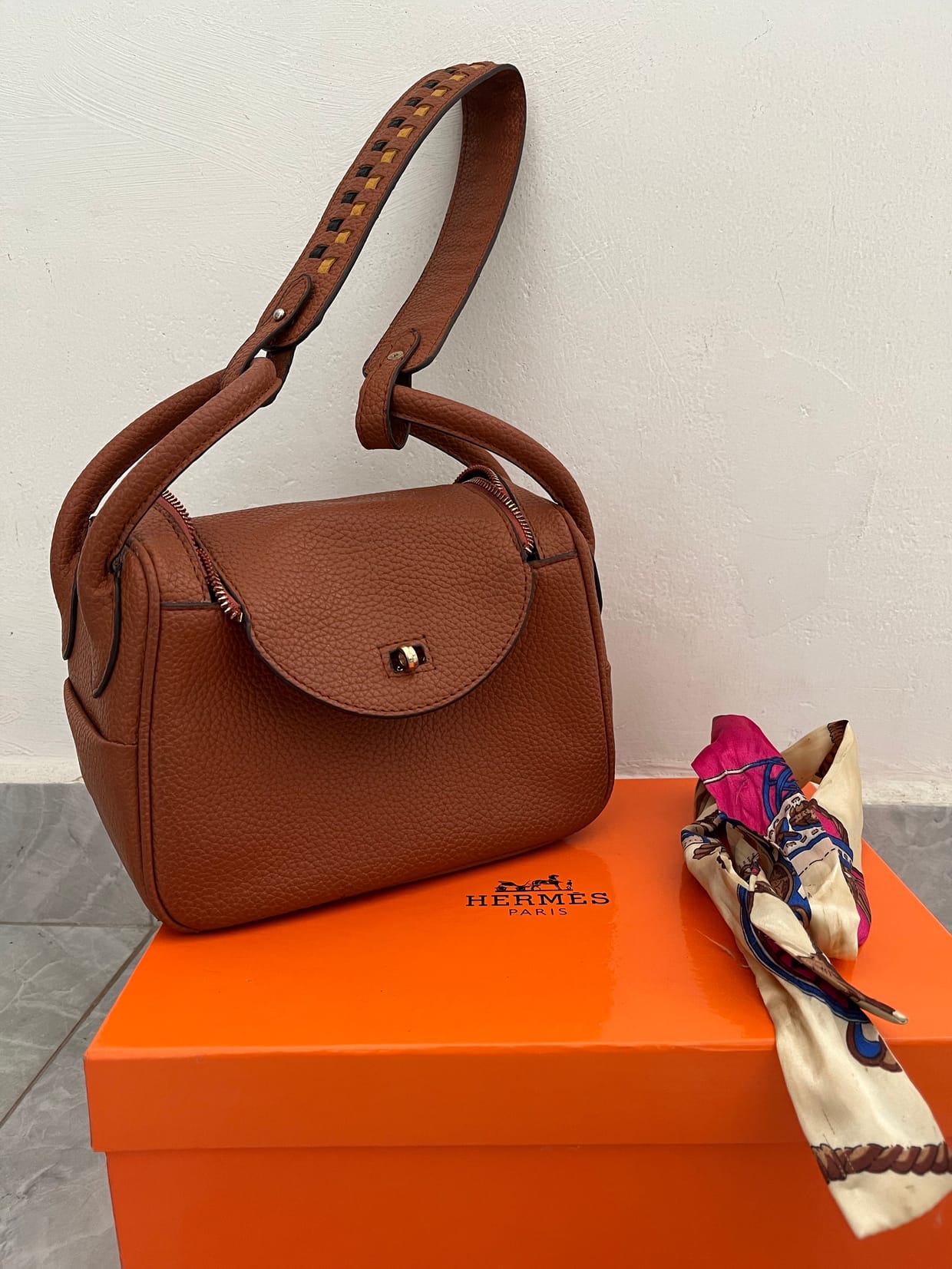 Hermes Vintage Bags & purse Wanita brown