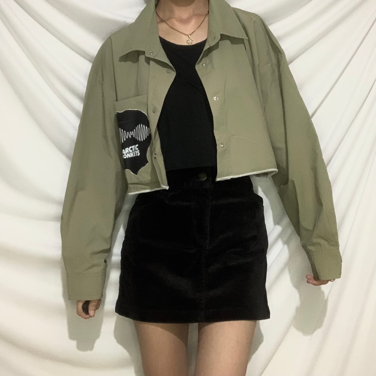 Reworked Bomber jacket Wanita green, foto 2