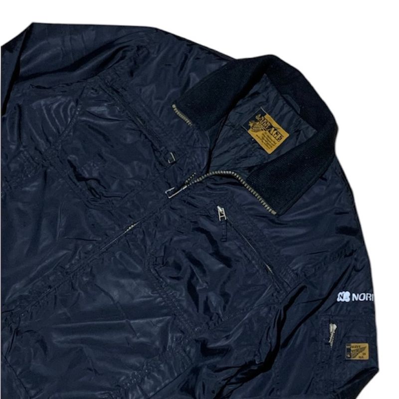 Vintage Casual Varsity jacket Pria black, foto 2