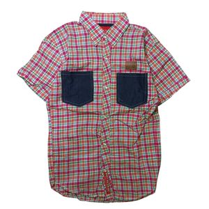 Streetwear Y2K T-shirt Pria pink blue