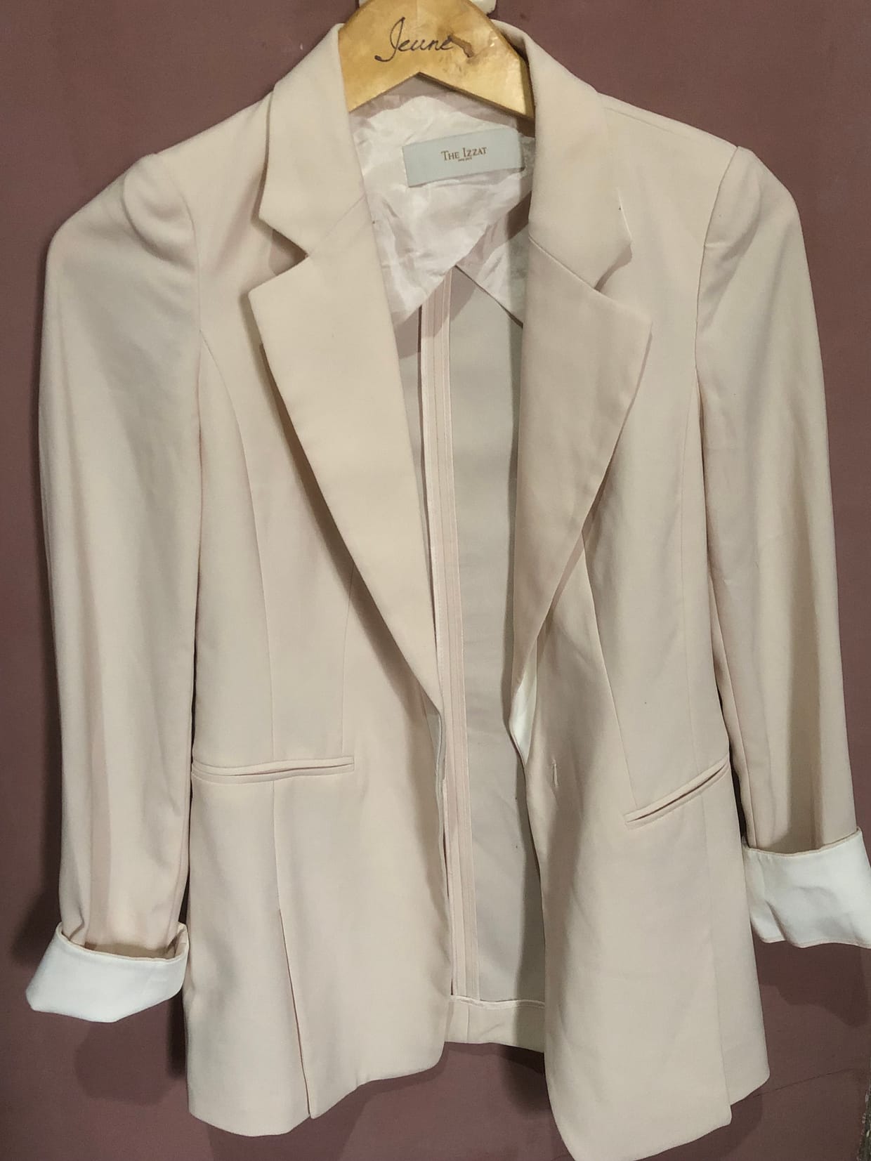Casual Blazer Wanita cream
