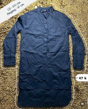 Casual Going out dress Wanita navy