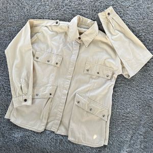 Casual Fur coat Wanita cream