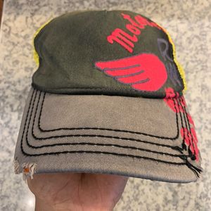 True Religion Y2K Hat Pria yellow gray