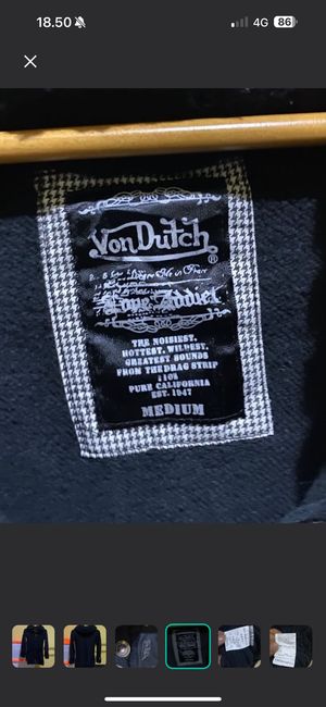 Von Dutch Streetwear Y2K Fur coat Wanita black