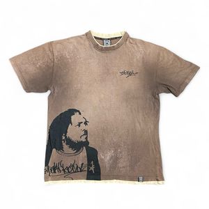 Freaky Massive Y2K Skater T-shirt Pria brown