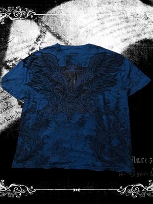TapOut Y2K Skater T-shirt Pria blue black