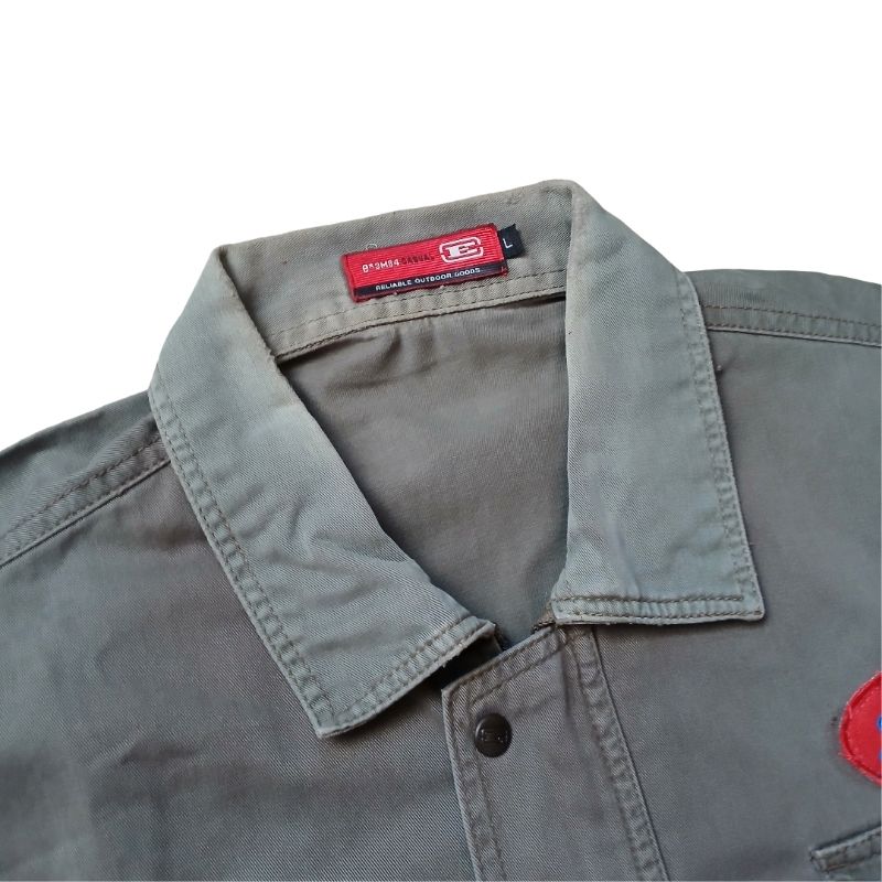 Vintage Denim jacket Pria green, foto 3