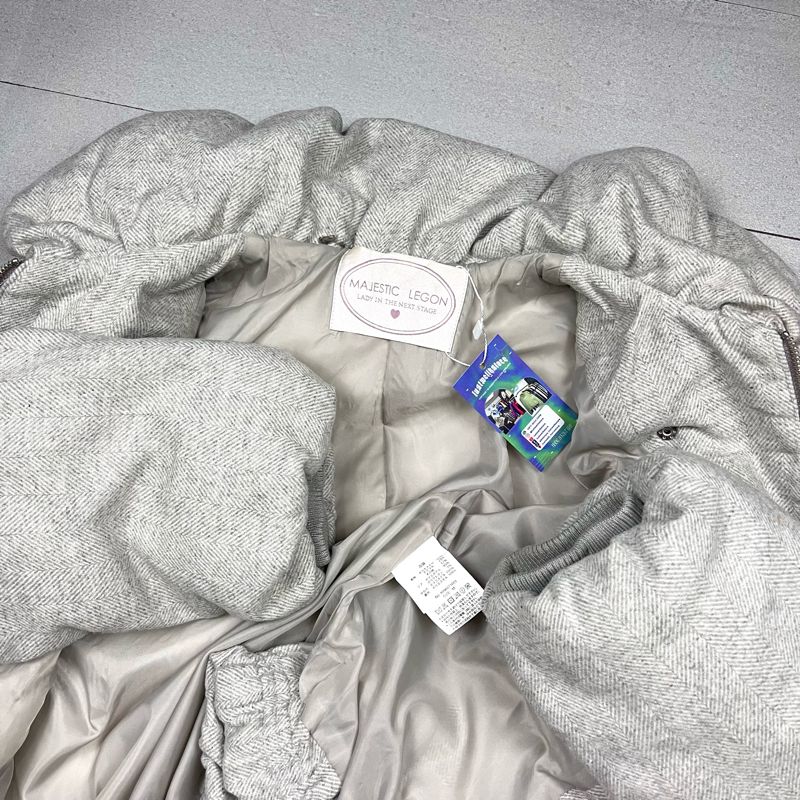 Vintage Casual Puffer jacket Pria gray, foto 5