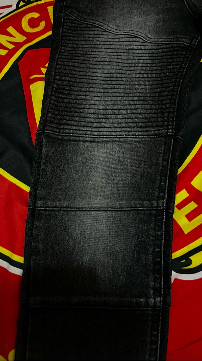 Biker Jeans Pria black, foto 3