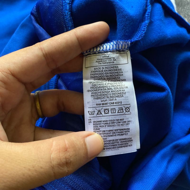 Adidas Casual Track jacket Pria blue, foto 3